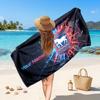 Ipswich Town Benutzerdefiniertes Strandtuch, Personalisierter Name Textdruck, Fußballlogo Weiches Schnelltrocknendes Handtuch Urlaubsgeschenk