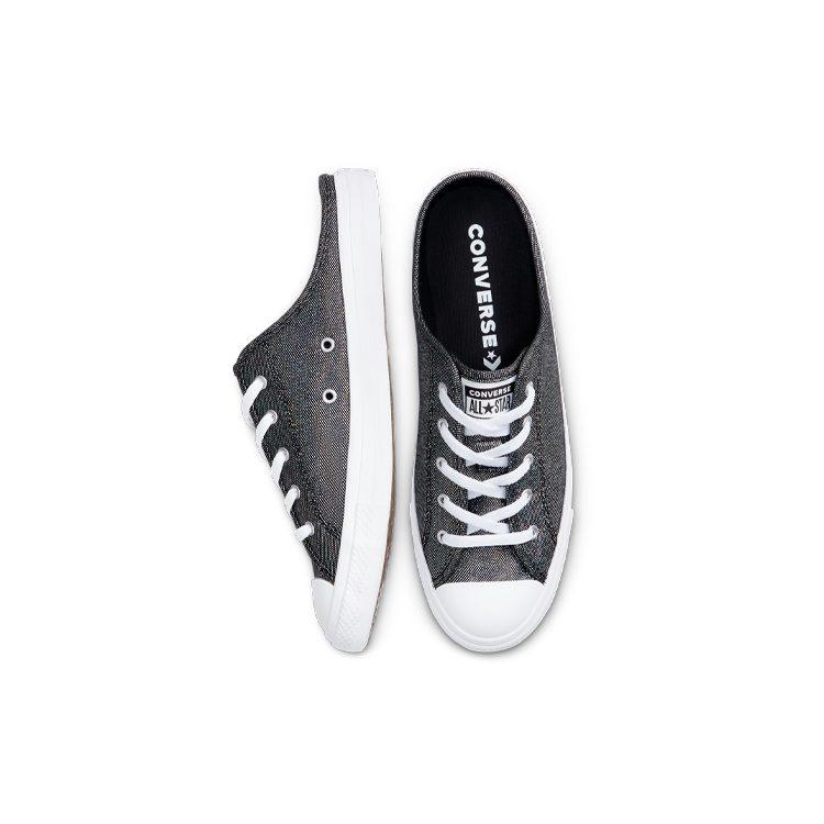 Converse Chuck Taylor All Star Dainty Mule Metal Black Pedal Casual Canvas Shoes Women's 568811C