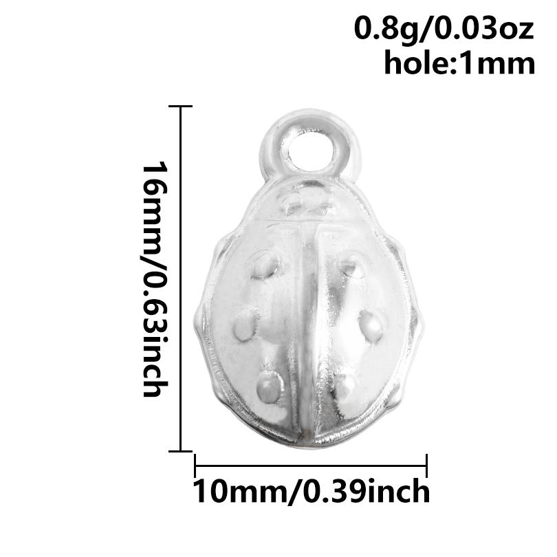 5pcs Kawaii Charm Flower Star Crab Stainless Steel Pendants For Jewelry Making Supplies Assorted Mini Charms In Bulk DIY Finding