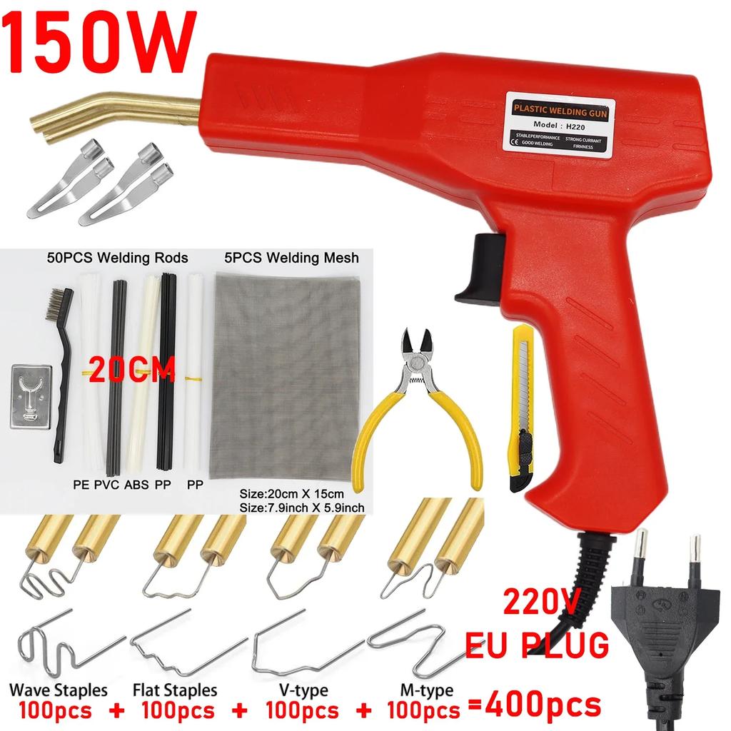 150W Plastic Welding Hot staplercar Bumper Repair Kit Hot Stapler Welding Repair Machine welding Gun