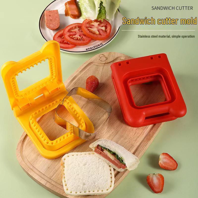 Stainless Steel Sandwich Bread Cutter Mold and Embosser