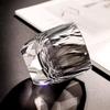 Suchen Sie Eleganz Extrem Einfach Farbe Rein geschliffenes Glas Transparent Kristall Felsen Glas für 220 mit Geschenkbox Zuhause und Bar Whiskey, ml, (für den Einsatz)