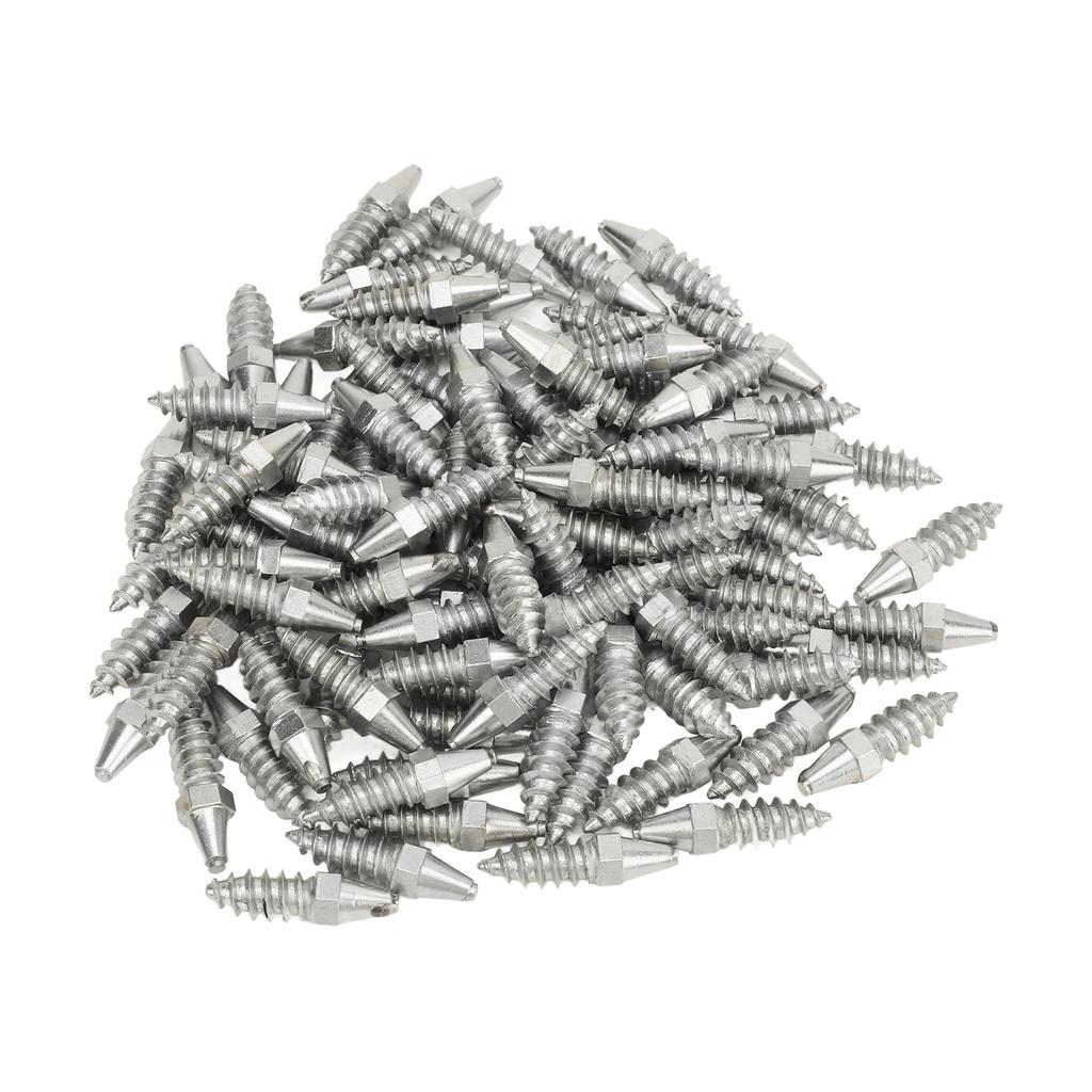 100Pcs Tire Studs 30mm Length Anti Slip Reliable Sturdy Tires Snow Studs for Car Truck Bicycle Boot Motorcycle ATV SUV