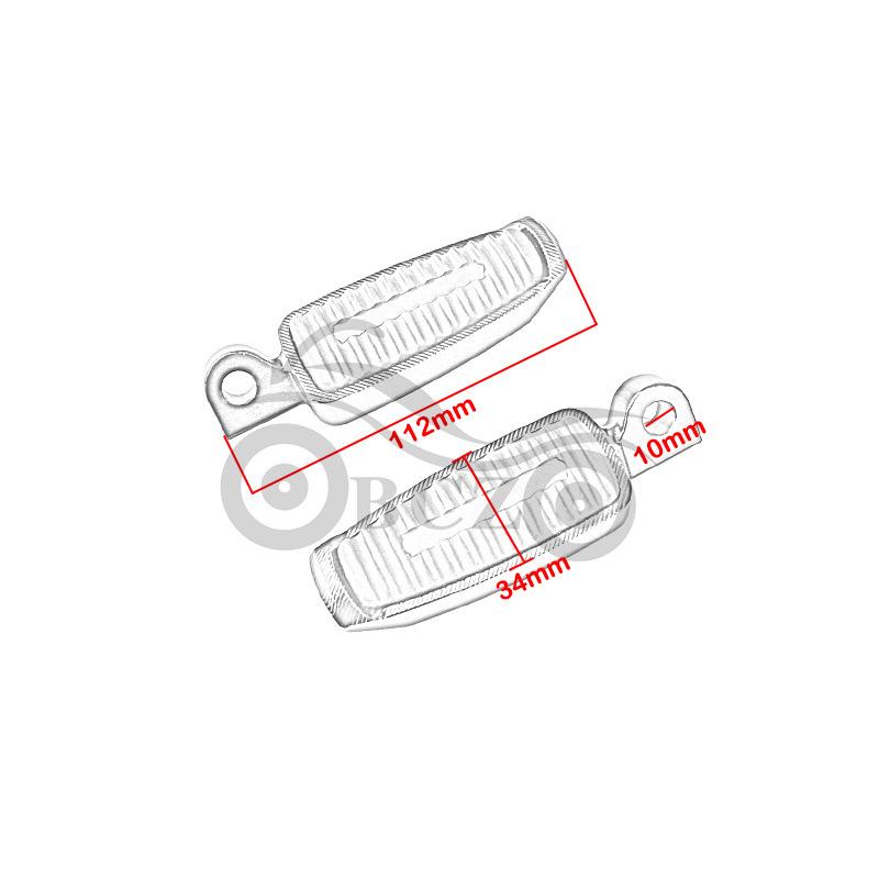 Harley XL883/XL1200/X48/X72 CNC Modified Front & Rear Small Foot Pegs