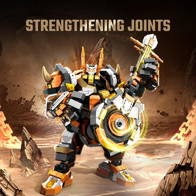 Non-Toxic Sembo Chiese-Style Mecha Assemblage Building Blocks Robot Model Bricks Collectible Ornaments Kids Toys For Children Diy Holiday Gift