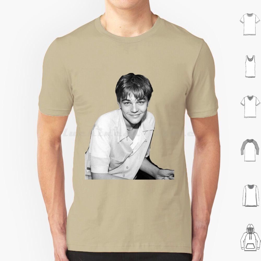 Young Leonardo Dicaprio Smile T Shirt Cotton Men Women DIY Print Leonardo Dicaprio Leonardo Leo Young Leo Titanic Dicaprio 90s