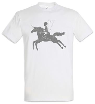 Fee reitet Einhorn T-Shirt Horn Regenbogen Jahrmarkt Feen Prinzessin Märchen Einhorn