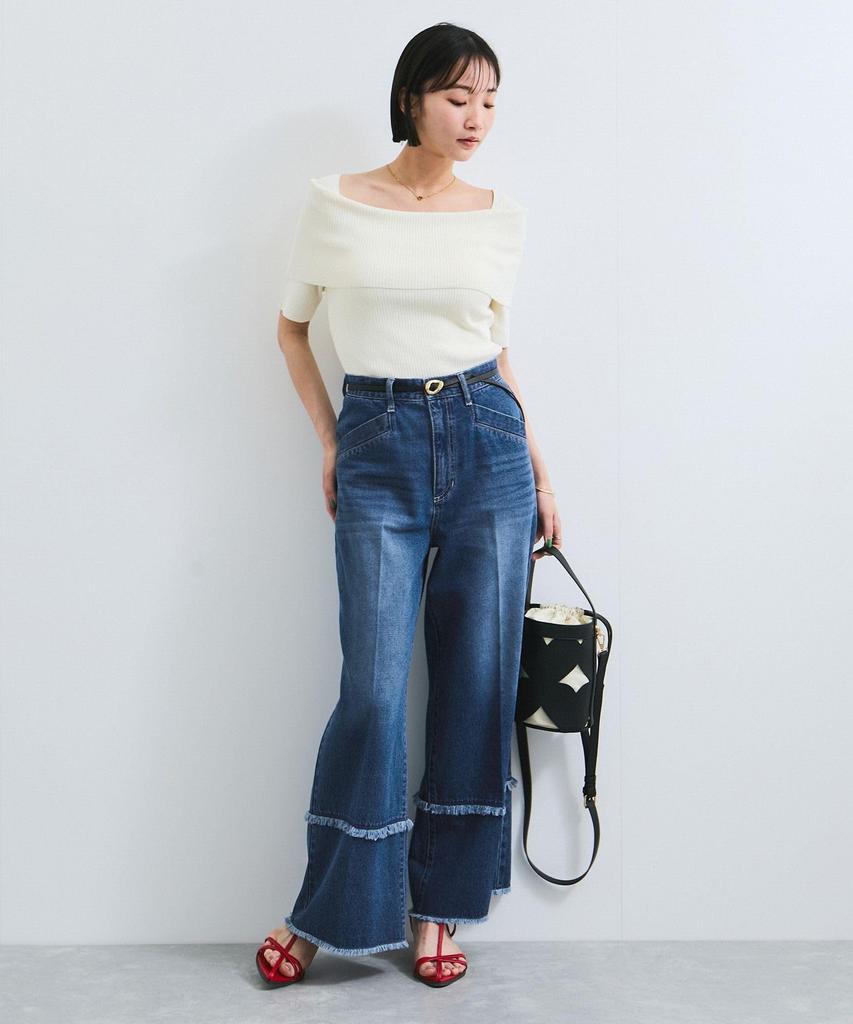 Fringe Flare Denim Blue S [BIS] (45)