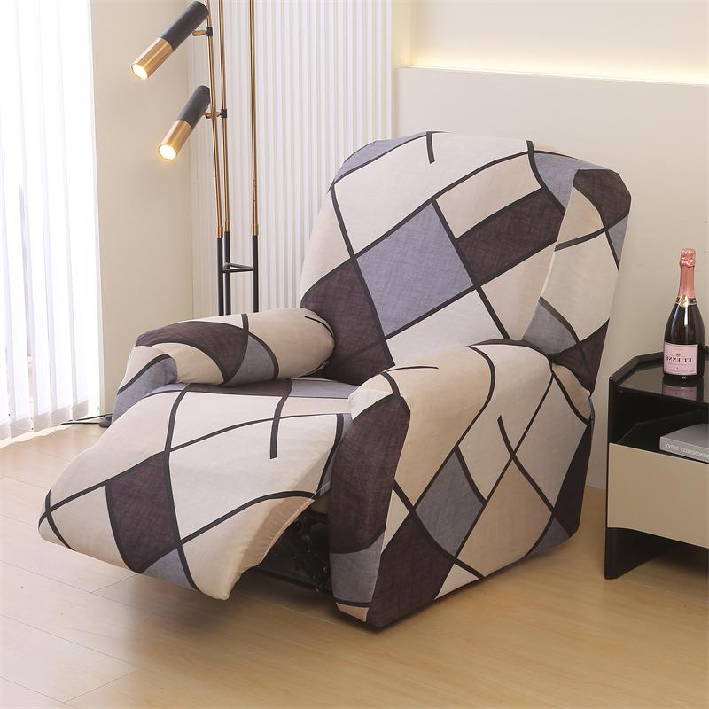 Recliner Chair Covers 4-Pieces Flexible Reclining Chair Protector Gentle Reclining Chair Furniture Cover Sofa Shield With Flexible Bottom