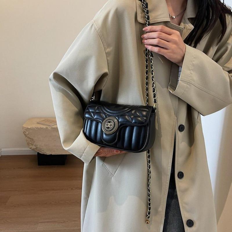 2024 New Bags Women's Bags Trendy Fashion Shoulder Bags Diamond Versatile Crossbody Bags Chain Bags High-end