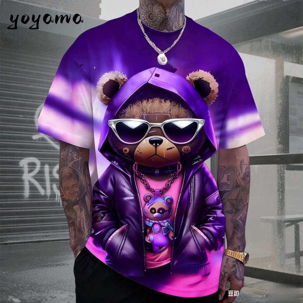 MDHAO xin nan zhuang  3D txu Heren T-shirts Hip Hop Beer Patroon 3D Print Herenkleding Zomer Nieuwe Streetwear Oversized Unisex T-shirt Harajuku Herenkleding S