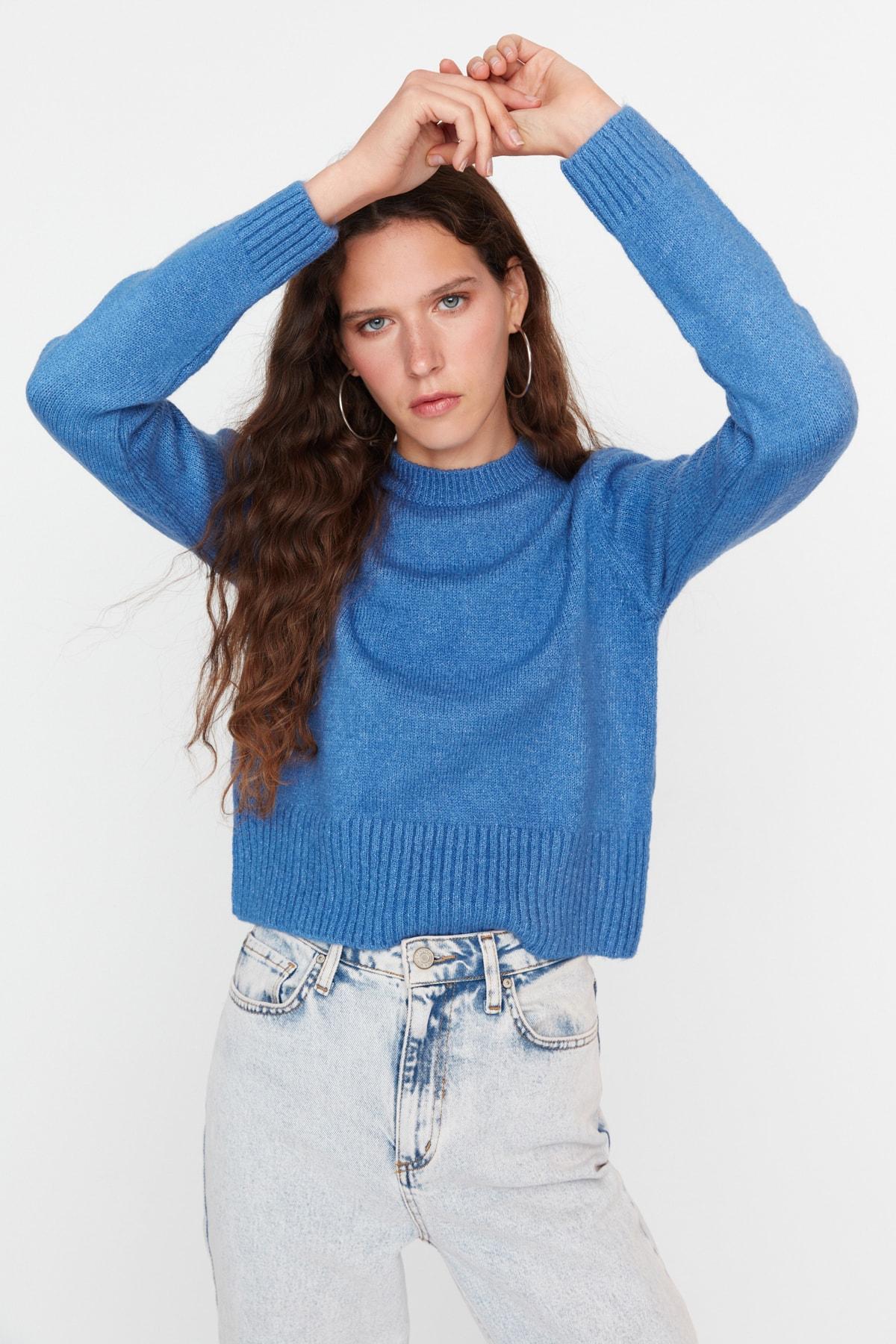 

Свитер - Синий - Классический крой