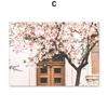 Santorini Hellas Øy Egeerhavet Sakura Veggkunst Lerretsmaleri Nordiske Plakater og Trykk Veggbilder for Stuedekor