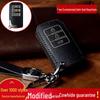 Compatible Cowhide Smart Key Fob Cover for Aoweixiongbing One-Key Start