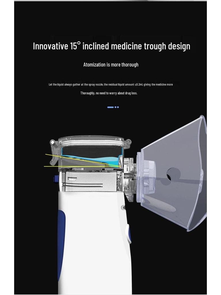 Portable Ultrasonic Handheld Nebulizer for Adults and Children