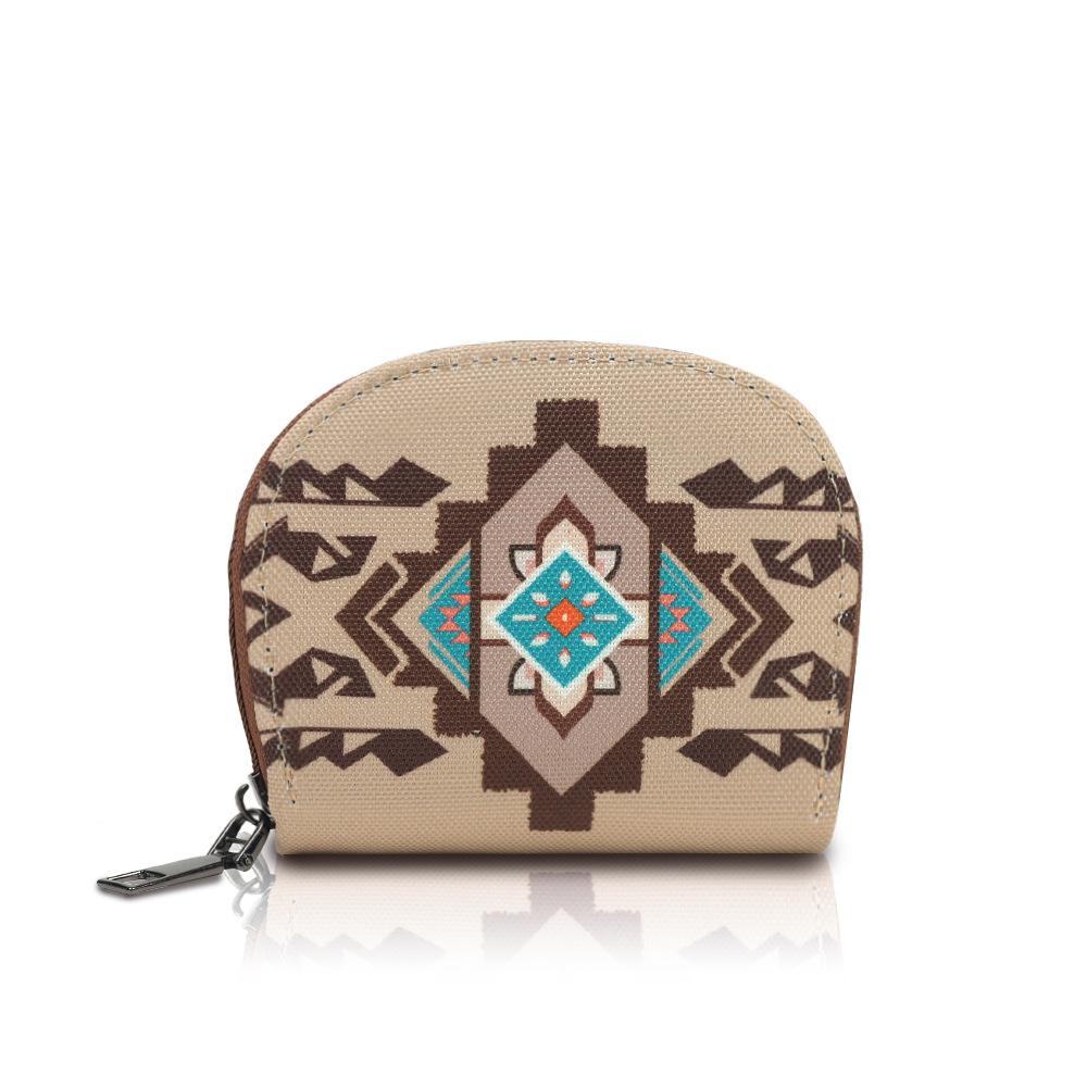 Bohemian Ethnic Style Wallet Card Case Function Anti-demagnetization and Waterproof Coin Purse