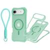 For IP17air Anti Drop Phone Case Magnetic Suction Waist Three In One High-end Quality Skin Feel with Hand Strap