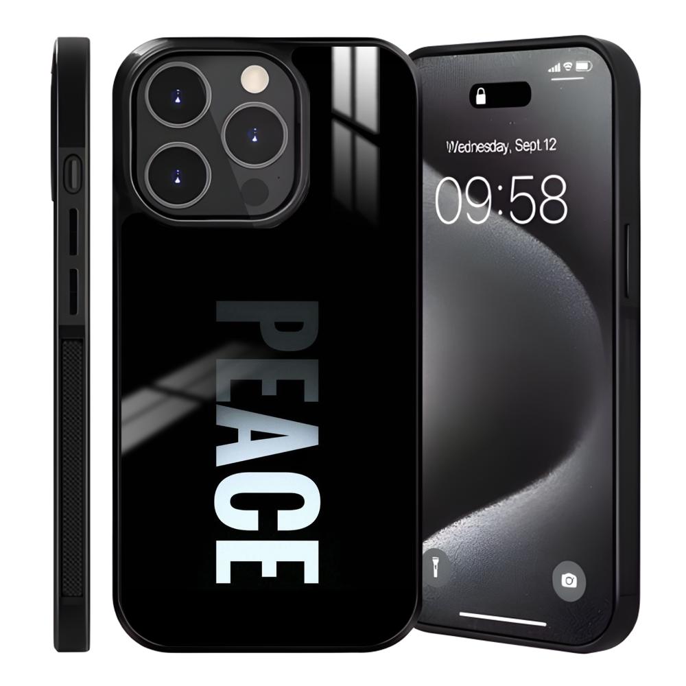 For Peace no War Phone Case For iPhone 16 15 14 13 12 11 Pro Max Plus Mini Magnetic Magsafe Wireless Charging Cover