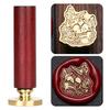 Halloween Seal Cylindrical Red Handle (handle + Brass Seal Head) Fire Lacquer Seal Set Handle Copper Head
