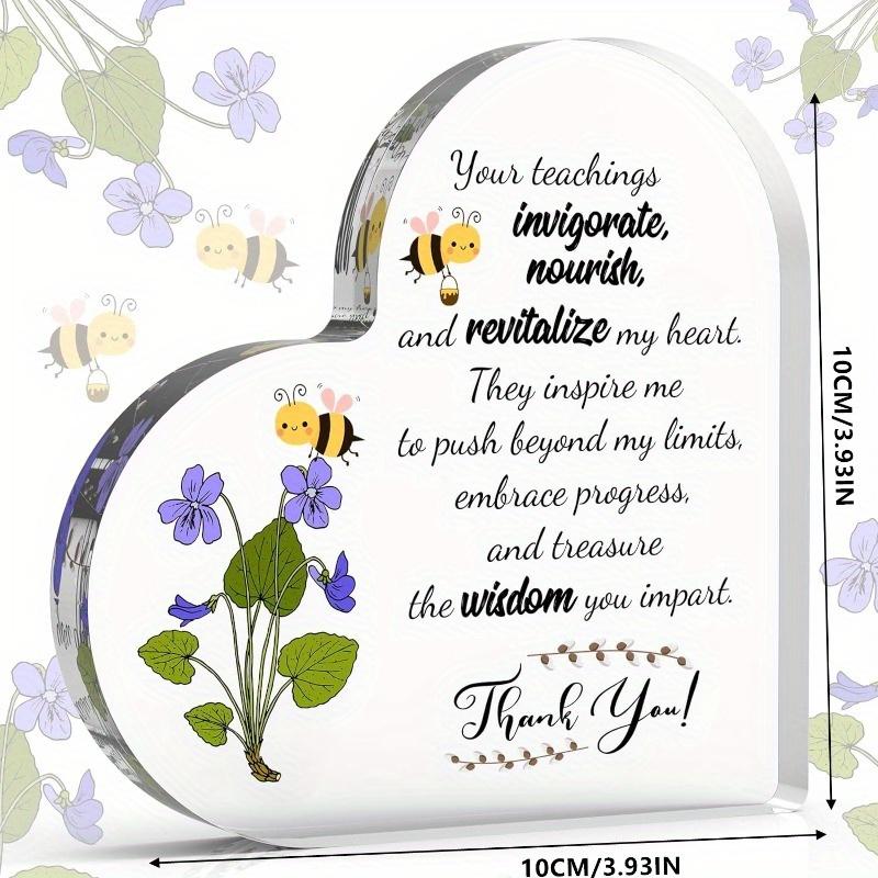 Thank You Heart Plaque - Versatile Appreciation Gift with Photography Utility