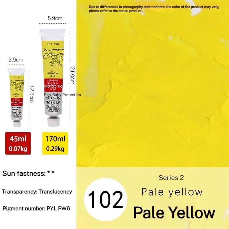 170ml Large Tubes Oil Paint Non-Toxic Excellent Tinting Strength Winsor & Newton Oil Painting Pigments for DIY Art Supplies