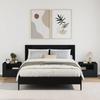 VidaXL Tables de chevet murales 2 pcs noir 45x30x35 cm 848314
