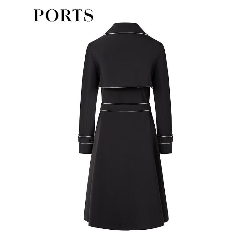 PORTS Women's Elegant Mid-Length Trench Coat