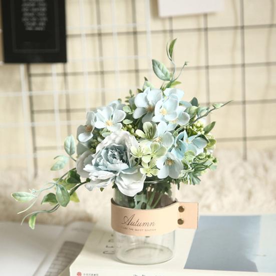 Modern False Camellia with Stem Colorfast DIY