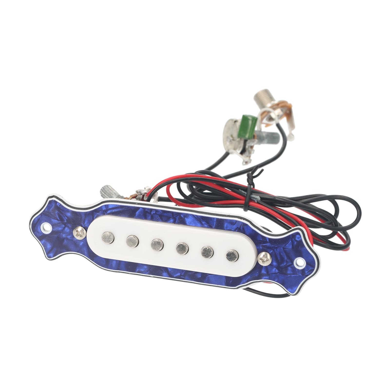 

Звукосниматель для электрогитары Готовый к установке набор звукоснимателей для гитары с разъемом 6,35 мм и ручками регулировки громкости и тембра