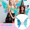 Moving Butterfly Wing with LED Lights Costume Accessory for Birthday Halloween Ornament Handmade Cosplay Accessories