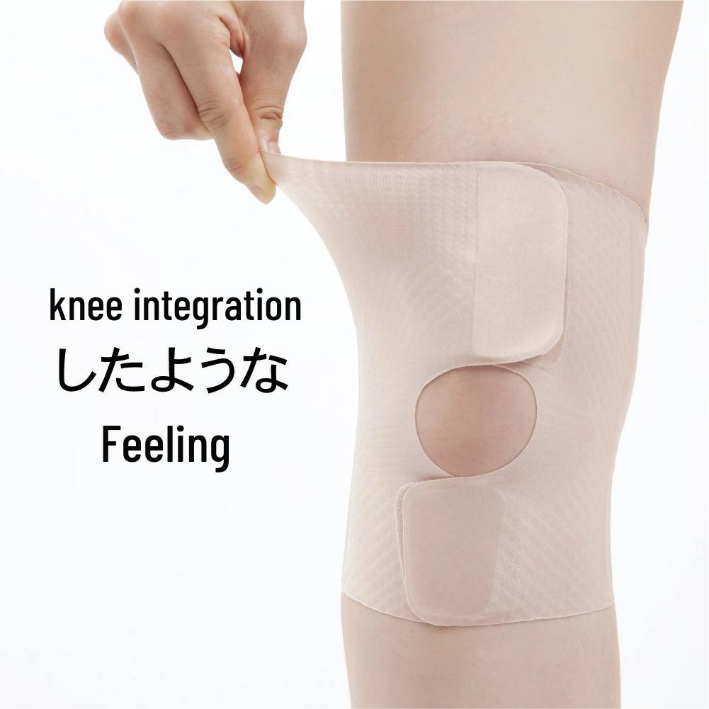 Japanese Women's Thin Knee Support for Meniscus Protection - Breathable Sports Brace for Running, Walking, and Joint Injury Prevention.