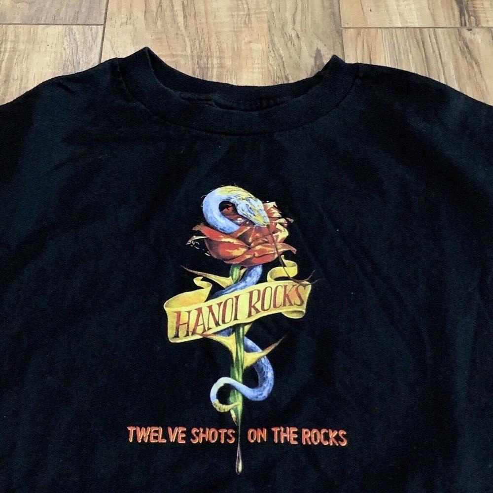 Hanoi Rocks Twelve Shots On The Rocks T-Shirt Cotton Unisex Tee S-4XL VN2098 Unisex T-Shirt XXXXL