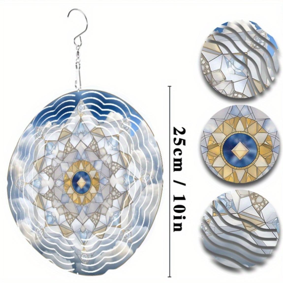 

Metal Wind Spinner Outdoor Indoor Decor 3D Kinetic Windmill Gift for Women Wife Valentines Day Thanksgiving Christmas 01A