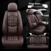 Nappa Leather Full Surround Seat Cushion Set for Five-Seat Cars, Universal Four-Season Car Seat Covers