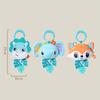 Infant Toy Cartoon Animal Stuffed Hanging Rattle Playthings Infant Bed Crib Car Seat Travel Size Stroller Soft Plush Playthings Featuring Wind Chimes