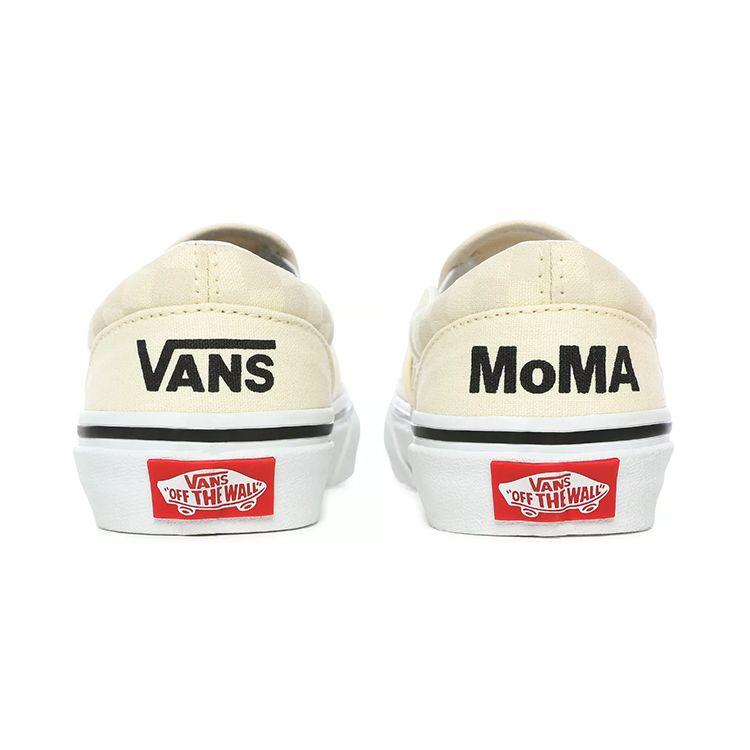 Vans MoMA X  Slip-On Series Canvas Low Top Kids Skate Shoes Kids Sneaker Pink VN0A4BUT0IC