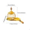 Metal Incense Burner,Golden Tower Holder,Tabletop Ornament,Decoration Candle Holder