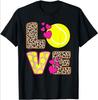 Cute Love Tennis Print Unisex Tennis TShirt