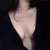 European & American Fashion Sparkling Diamond Bikini Body Chain - Sexy Jewelry for Women’s Beach Photos