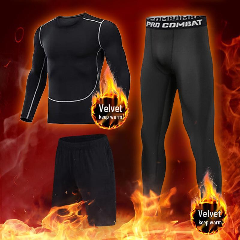 Men's High Elasticity Winter Running Base Layer Suit