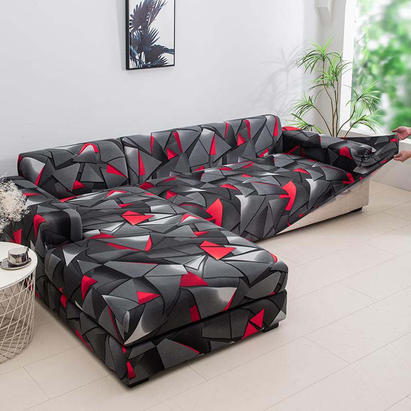 Premium Texture Couch Covers for Sectional Sofa Washable Stretch Sofa Covers L Shape Sofa Slipcovers Anti Slip Furniture Protector 1pc