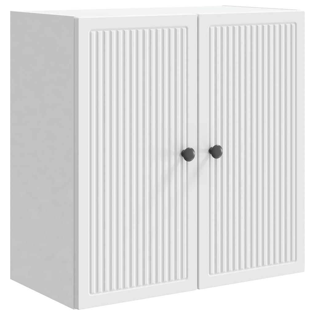 Wall Mounted Cabinet White 59 X 31 X 60 Cm Engineered Wood