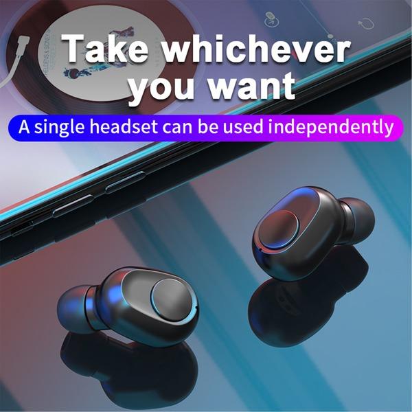L30 TWS Bluetooth 5.0  Mini Earphone Wireless Headset Digital Charging Box Sports Waterproof Earbuds