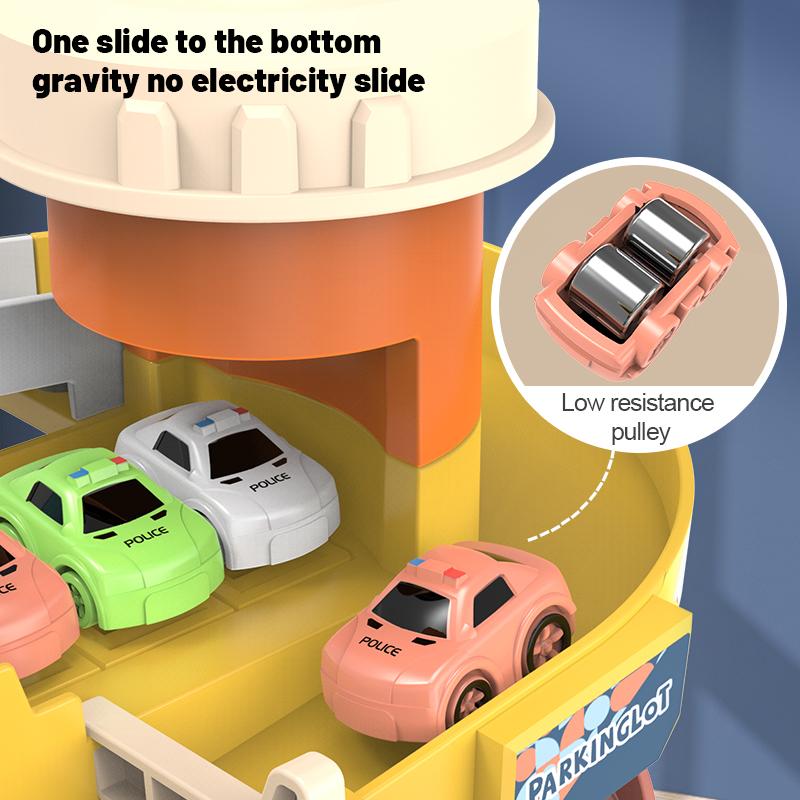 Toy Vehicle Adorable Resistant To Falling Plastic Slide Parking Car Toy for Boy Toy