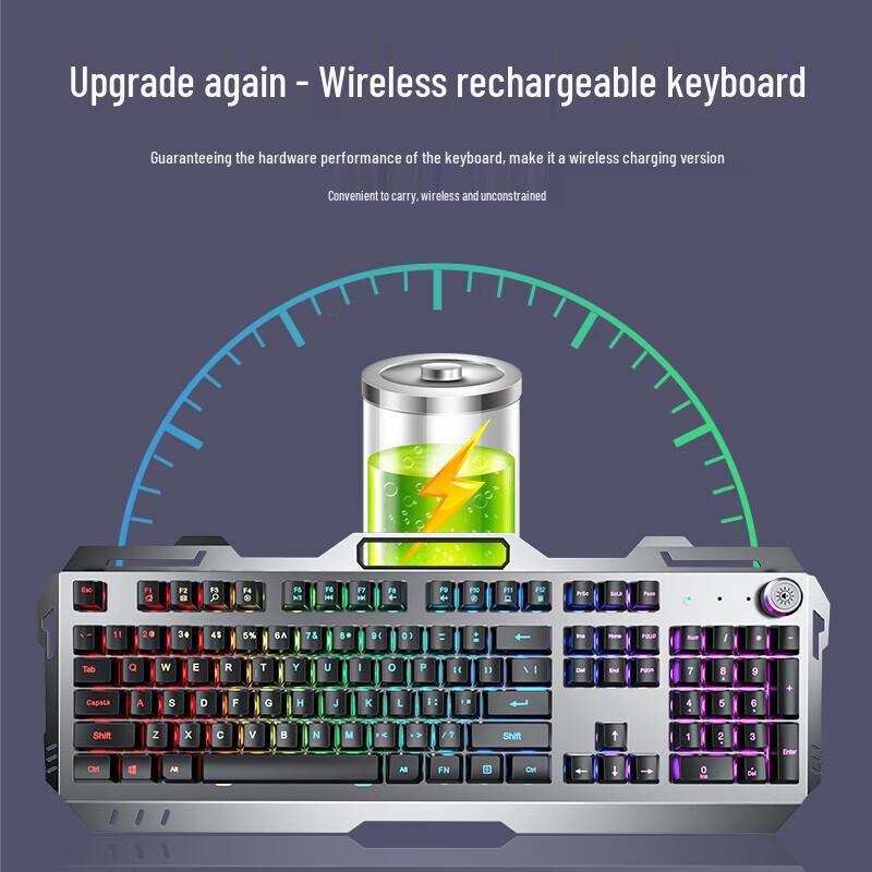 EWEADN GX810 Wireless Gaming Keyboard and Mouse Set