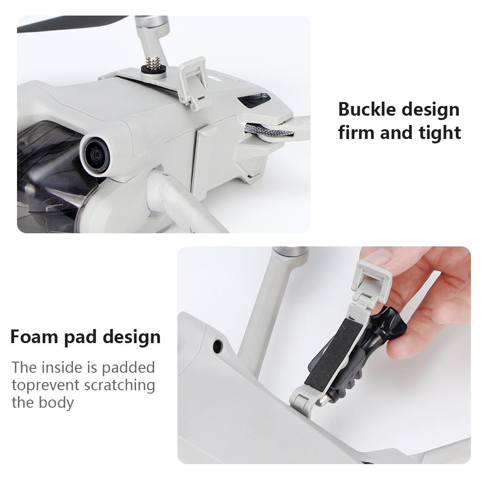 Camera Holder for DJI MINI 3/MINI 3 Pro Top Extension Bracket Mount Drone Action Camera Holder for Insta360 Go 3/2 Accessories