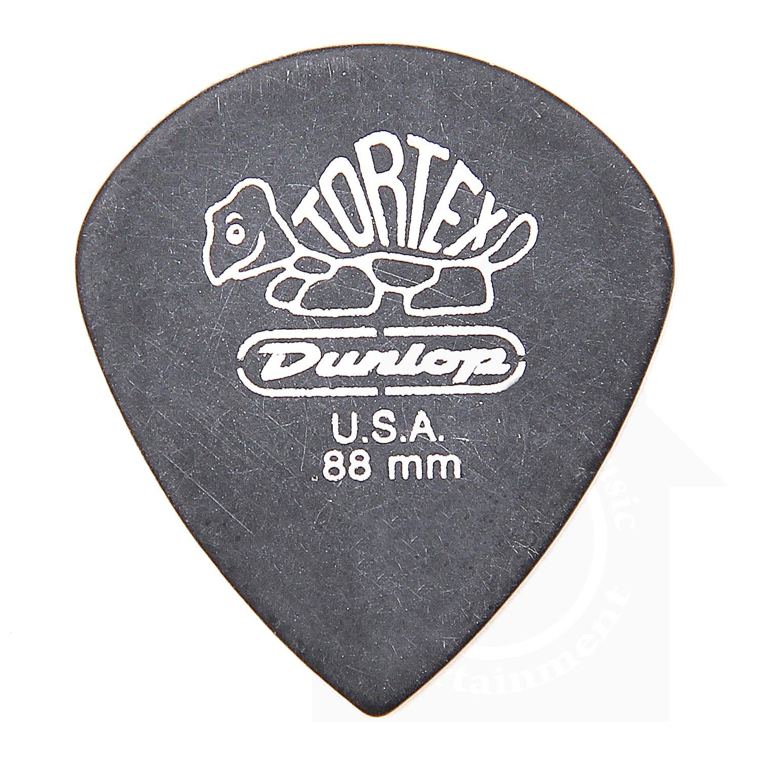 

Jim Dunlop Tortex Jazz Pitch Black Picks (24-Pack) - 0.88mm Tortex Jazz Pitch Black Picks with Musent Custom Players Picks | 482B088-BLK-24P