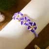 Strass-Polymer Clay Zopfseil-Armband Buntes Ei-Blumen-Armreif Party-Schmuck