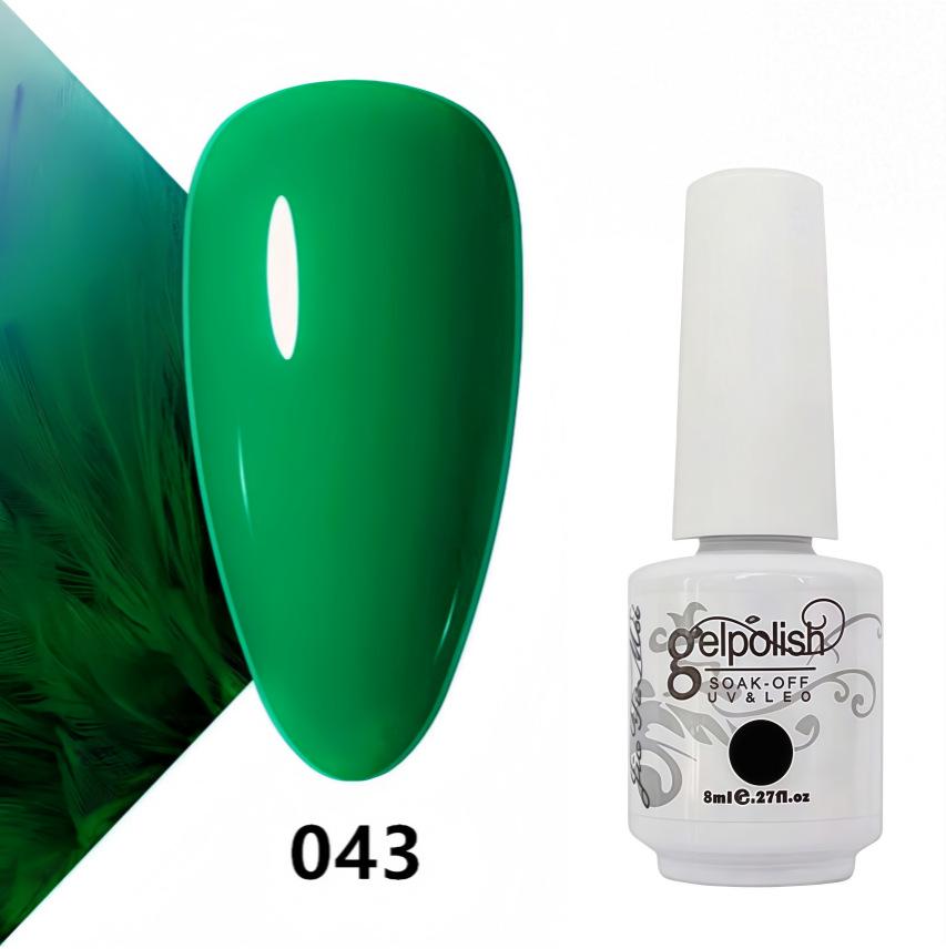 Amber Gel Polish Set: Gel Polish Manicure Kit with Whitening, Base Coat, and Sealer.