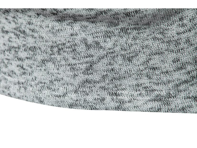 Men's High Neck Zipper Long Sleeve T-Shirt - European Size, Autumn/Winter Collection